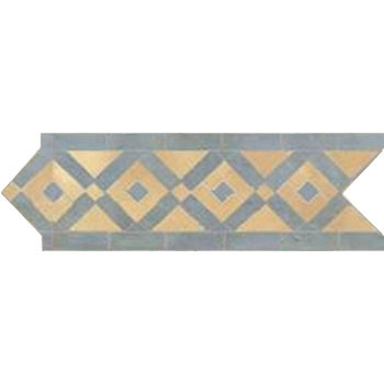 Mosaic House Moroccan tile Rif 14-17 Natural, Unglazed, Terracotta Sky blue  zellige, mosaic, zellij, border, glaze, traditional 